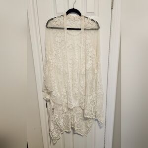 Torrid White Lace Cover Up